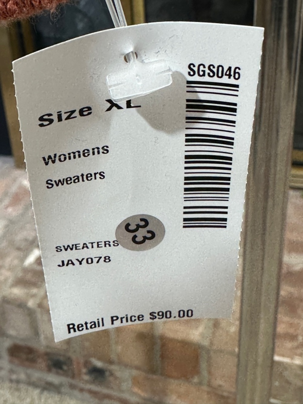 Lucky Brand Sweater Size XL NWT Terracotta Boho Gorpcore - Picture 10 of 10
